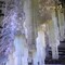 33Ft Wisteria Hanging Flowers Artificial White Flower Garland (White)